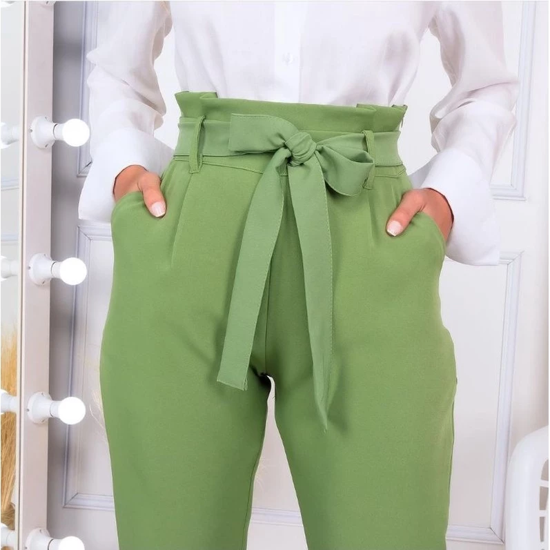 Calça clochard femenina tecido alfaiataria — imagem 1