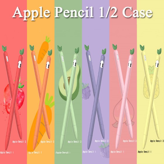Capa De Silicone Colorido Universal Para Lápis Ipad Apple Pencil 1 2 Não Escorrega Proteção Para Apple Pencil 2 1