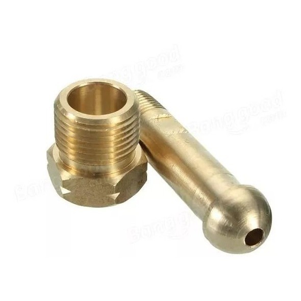 Porca E Niple / Conector De Entrada Regulador De Acetileno