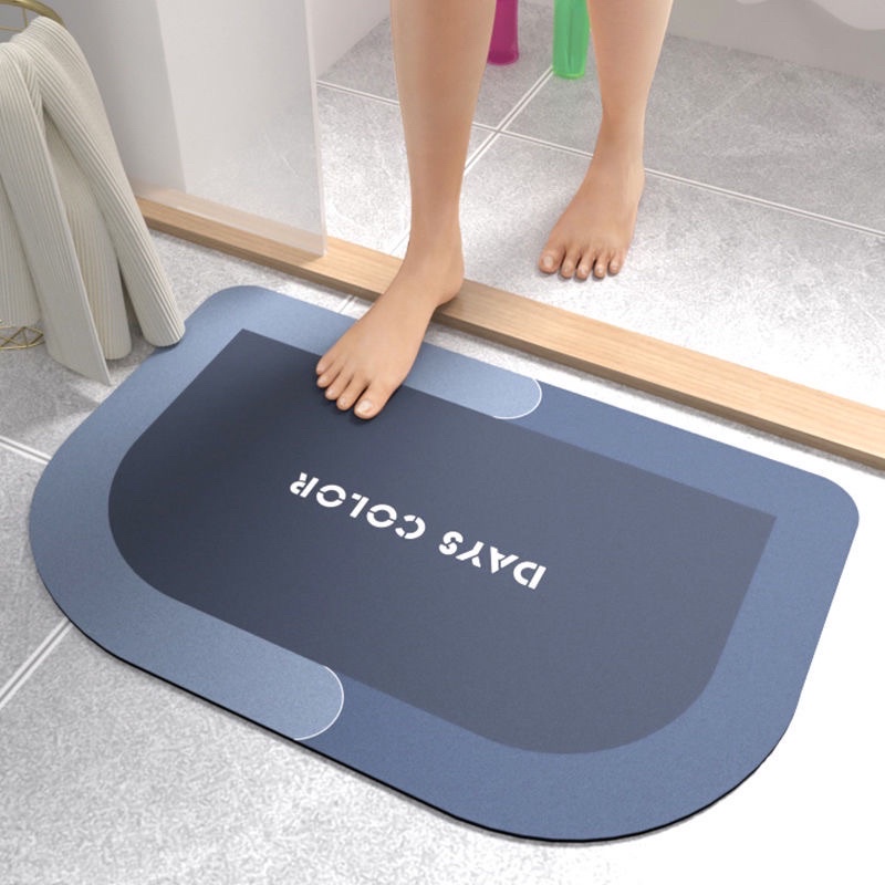 (jy-0015)Tapete super absorvente, antiderrapante para banheiro, secagem rápida em Oferta na Shopee