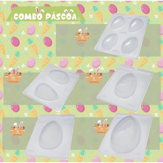 5 Formas Bwb Silicone Ovo De Pascoa 100/150/250/350/500g Combo páscoa 2025 em Oferta na Shopee