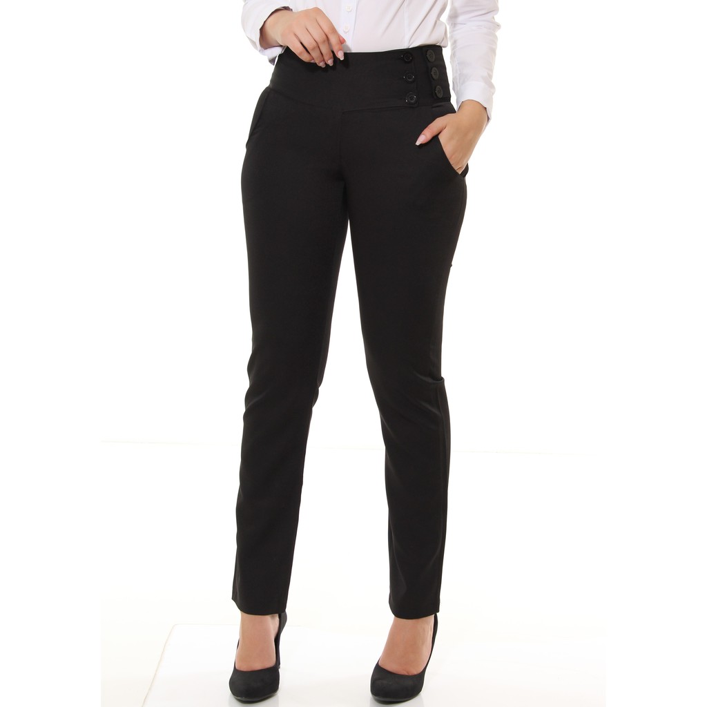 Calça Feminina Cós Alto Uniforme