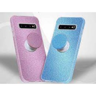 Capa Capinha Silicone com Glitter Brilho e acompanha Pop Socket K40S K41S K51S K50S K61