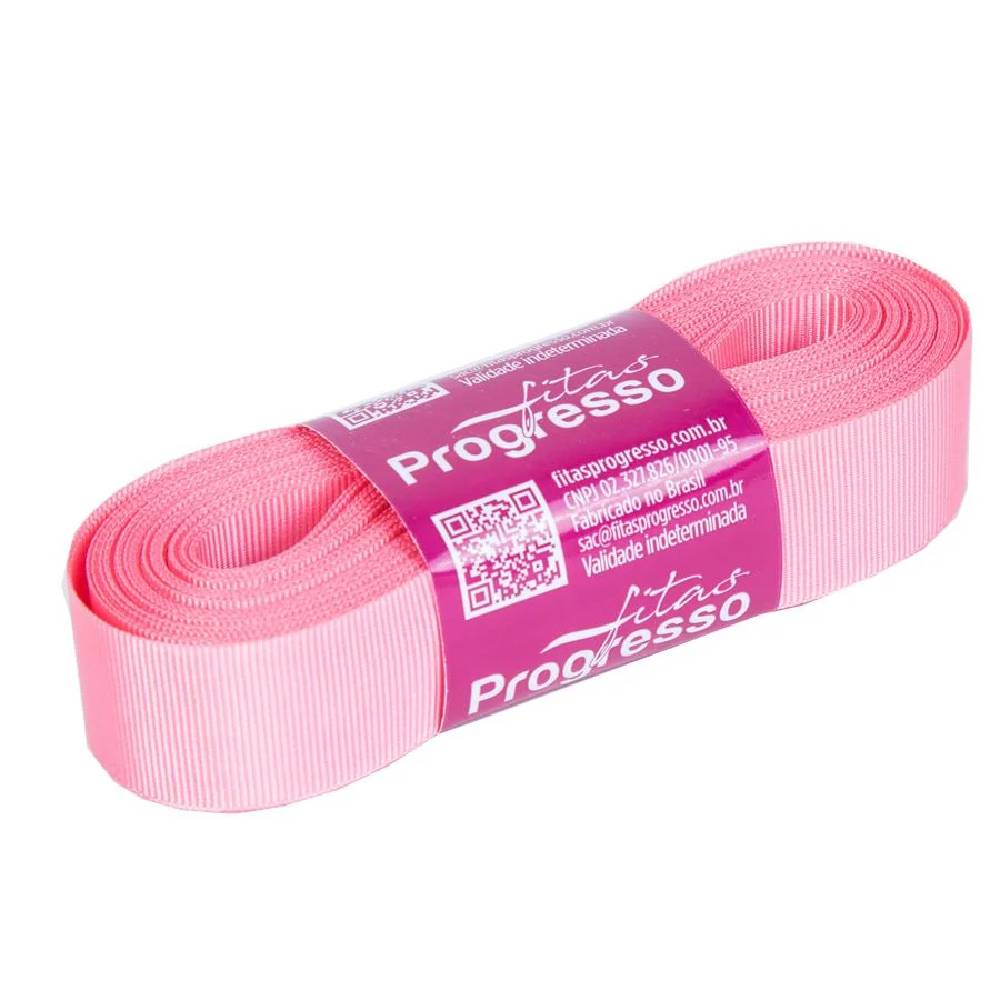 Fita Gorgurão Progresso 22mm nº5 - 10m 009 Rosa Pétala - 1un em Oferta na Shopee