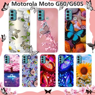 Motorola Moto G60 G60S Caixa De Telefone Em Silicone Tpu Design Flor