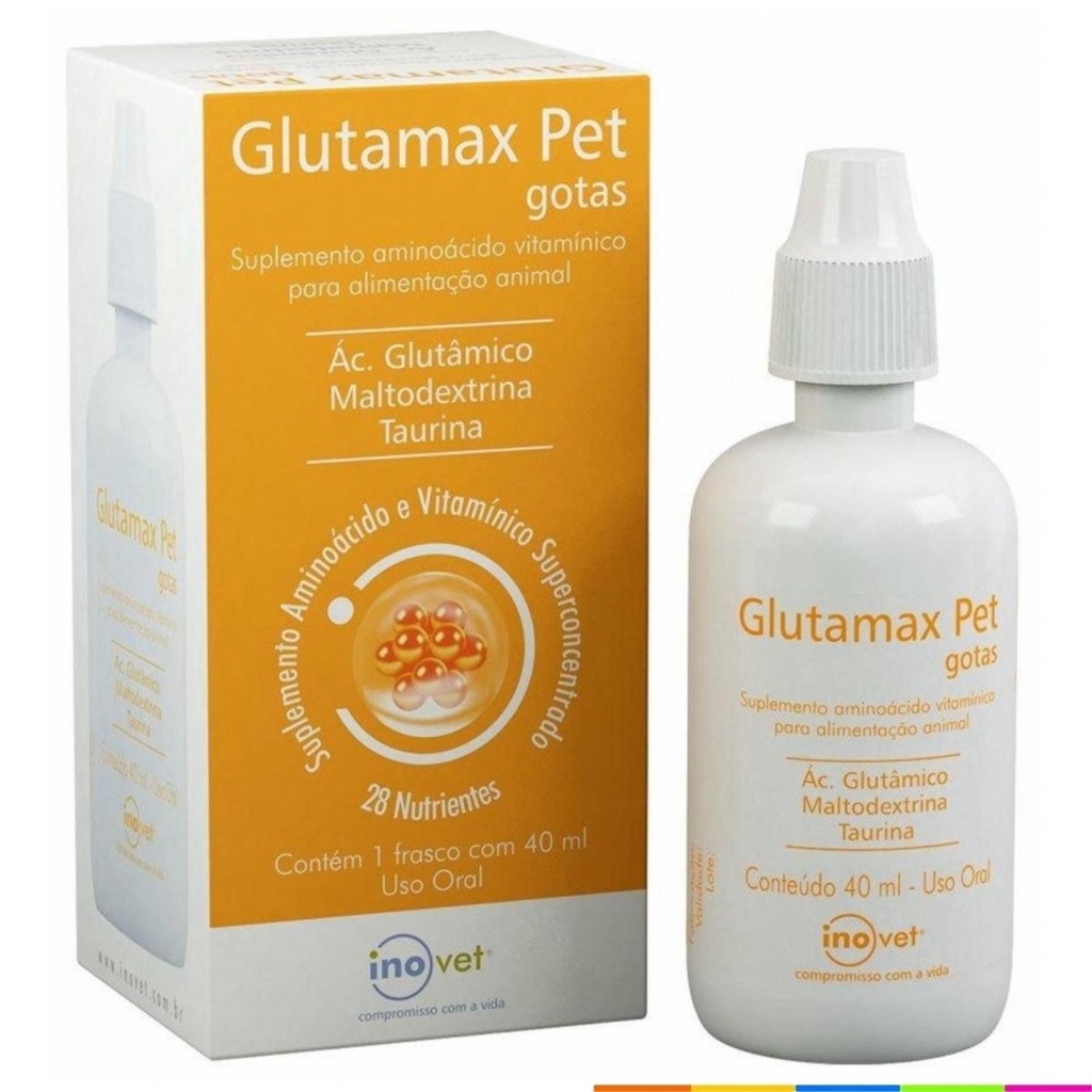 Glutamax GP Pet Suplemento Inovet Vitamina Para Cachorro Gato Fêmeas Gestantes Lactantes Filhotes Animal Idoso