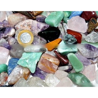 1kg Cascalho Polido Pedras Misto MedioGrande para orgonite