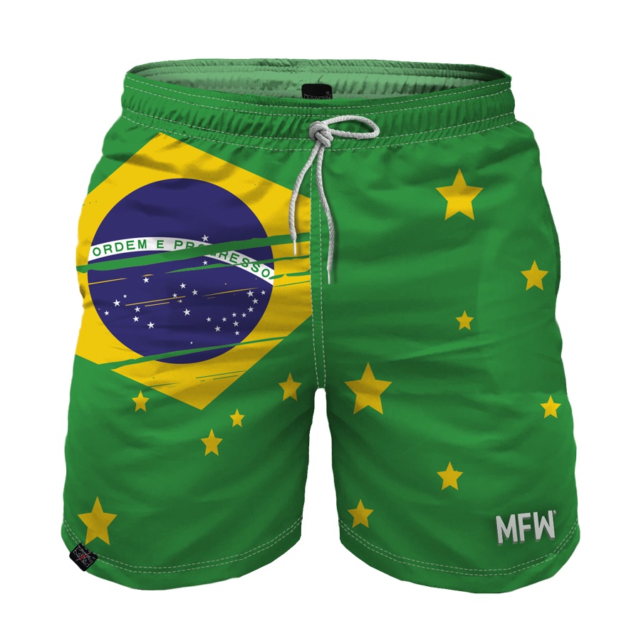 Short Brasil Masculino com Bolsos