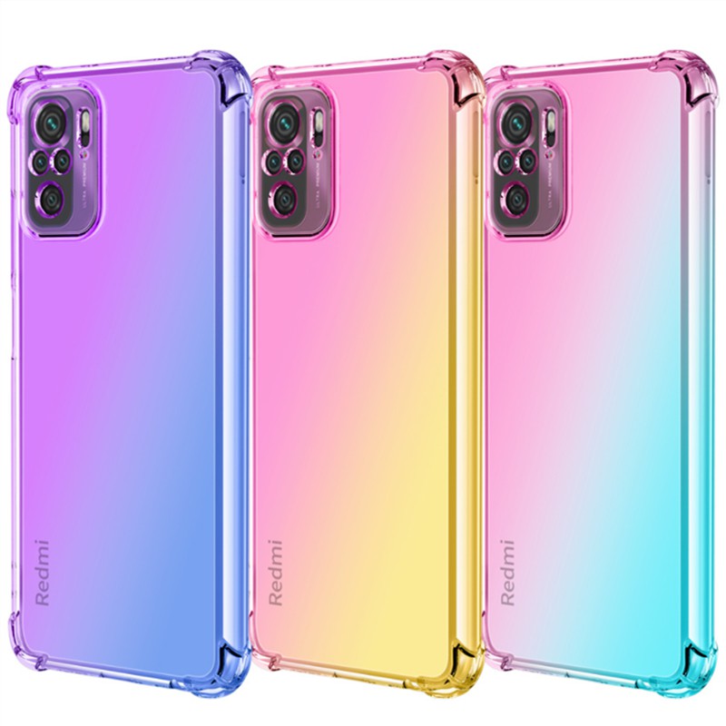 Capa Para Celular Capinha Xiaomi Mi 9 se 9T CC9 Pro CC9E A3 Lite Airbag Gradient TPU Transparent Silicone Soft Case