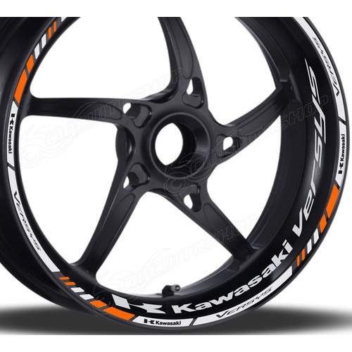 Friso + Adesivo Interno M7 Roda Moto Kawasaki Versys 1000