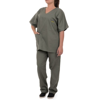 Pijama Cirúrgico Hospitalar Oxford Cinza - Artipé