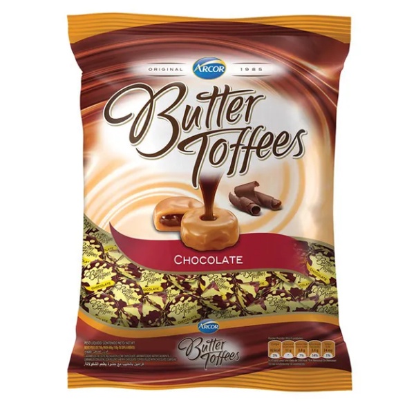 BALA BUTTER TOFFEES CHOCOLATE 500g - ARCOR | Shopee Brasil