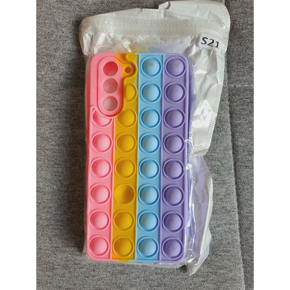Pop It Capa de telefone alívio de estresse push pop bolha fidget brinquedos capa protetora