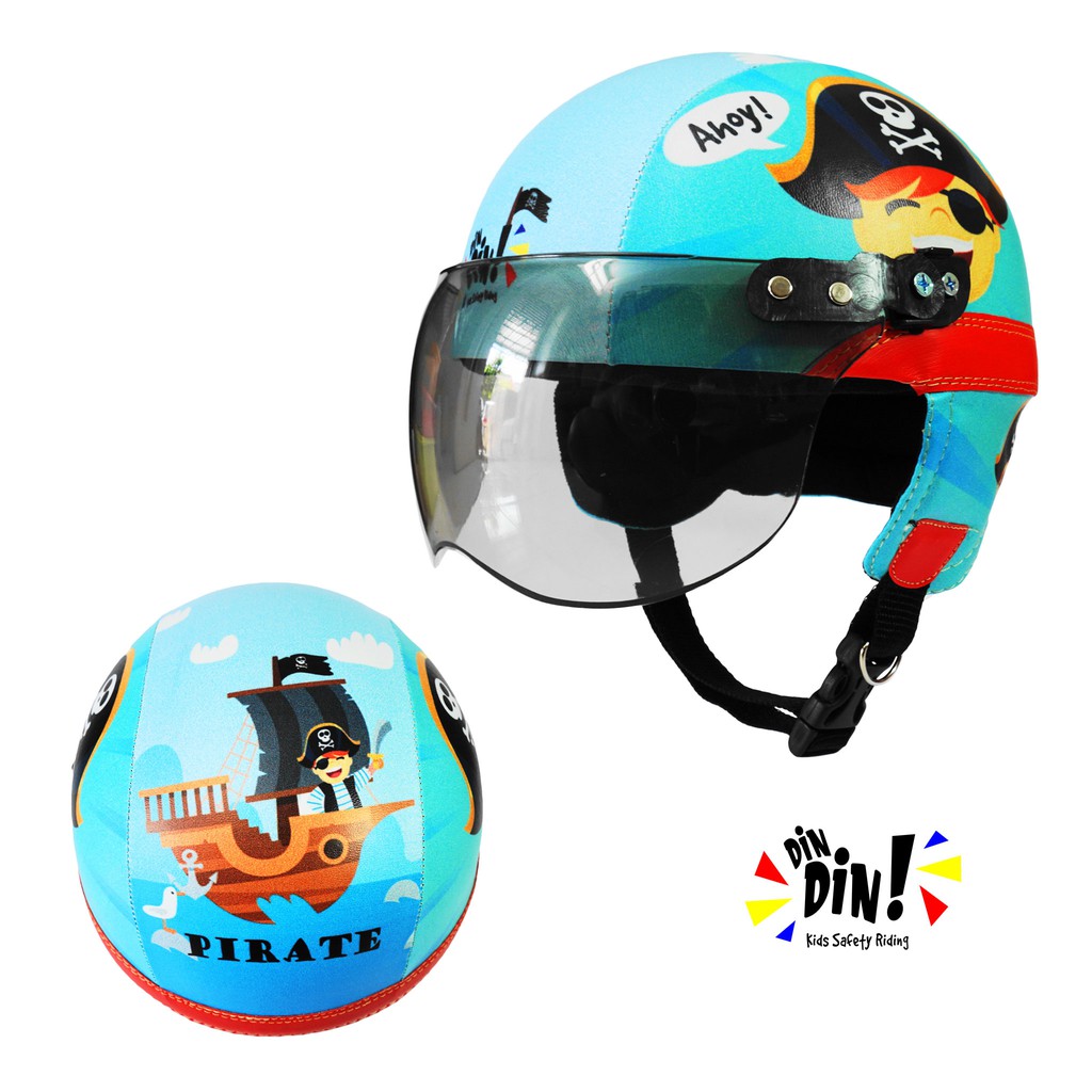 Capacete Infantil Pirata DinDin Kids