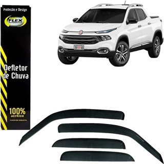 Calha De Chuva / Defletor  4pts Fiat Toro 2016/2022 50015a em Oferta na Shopee