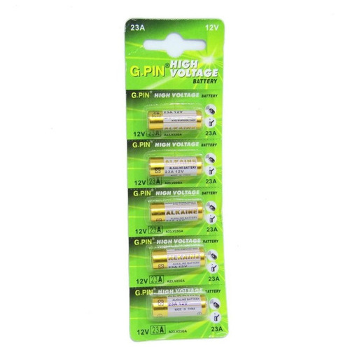 Bat. Para Controle De Portão 12v A23 Cartela Com 5 Peças