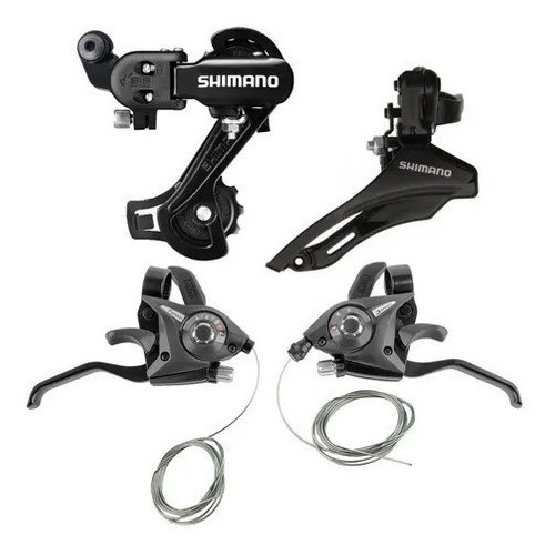 KIT SHIMANO TZ31 21V COM CÂMBIO TRASEIRO + DIANTEIRO + RAPID FIRE em Oferta na Shopee