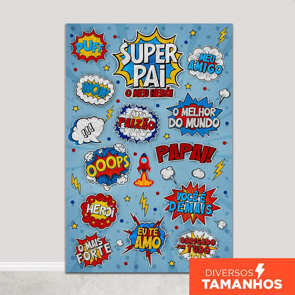 Fundo Fotográfico Dia dos Pais Placas Super Pai Em Tecido FPA-149 em Oferta na Shopee