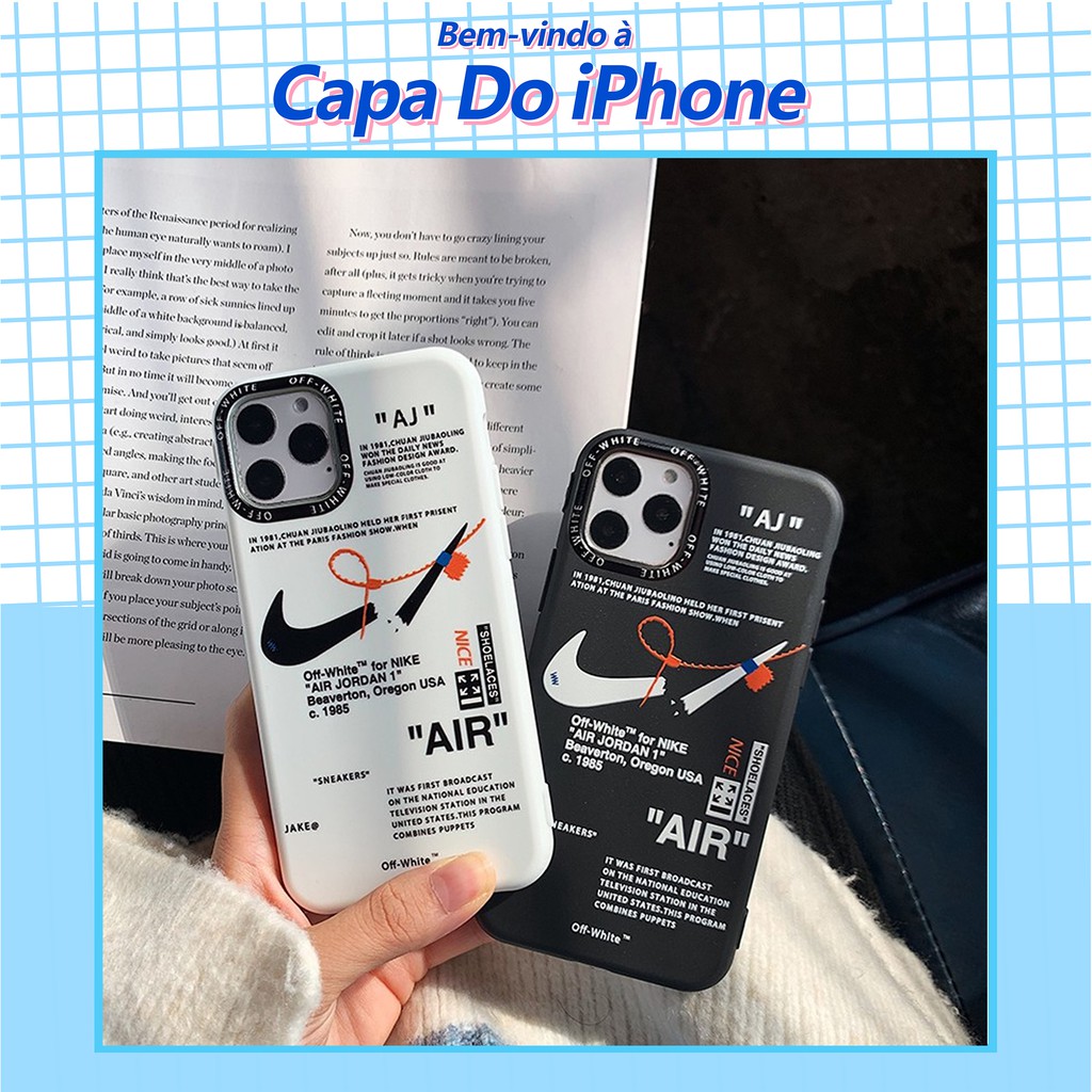 Capa Nike Capinha Silicone iPhone 7 plus 8 Plus X Xr XS Max 11 11 PRO 11 PRO MAX