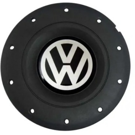 Calota Centro Roda Ferro 4 Furos VW Mod. Amarok Aro 14 15 - Preto e ou Prata