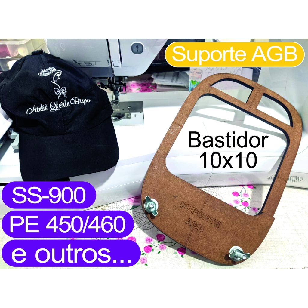 Bastidor de Boné (10x10) Suporte AGB pra Sun Special SS-900 e outras.