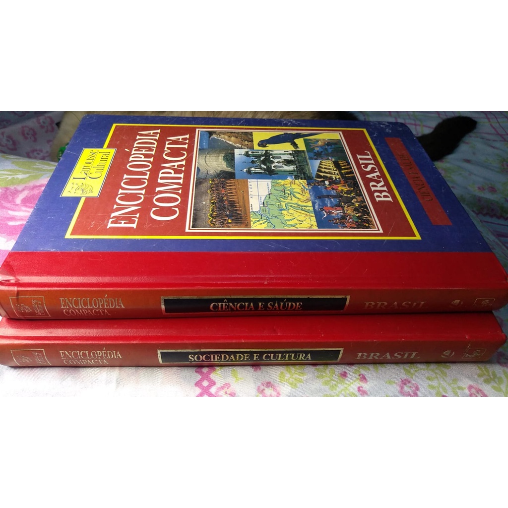 kit 2 enciclopédias compacta Brasil - Larousse Cultural