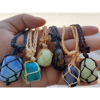 Colar hippie pedra quartzo pedra da lua e diversas natural cordão colar de rendinha pedra natural