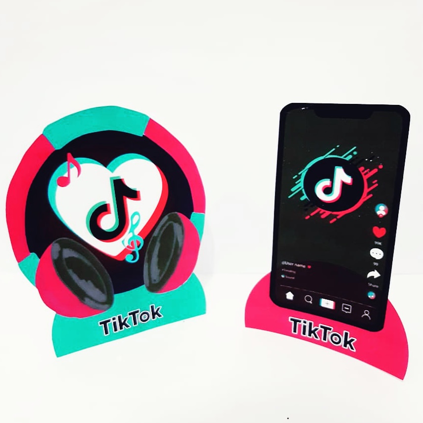 Topper de mesa TIK TOK /DISPLAY TIK TOK Shopee Brasil