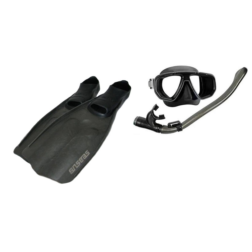Kit De Mergulho Seasub Dua + Nadadeira Titanio