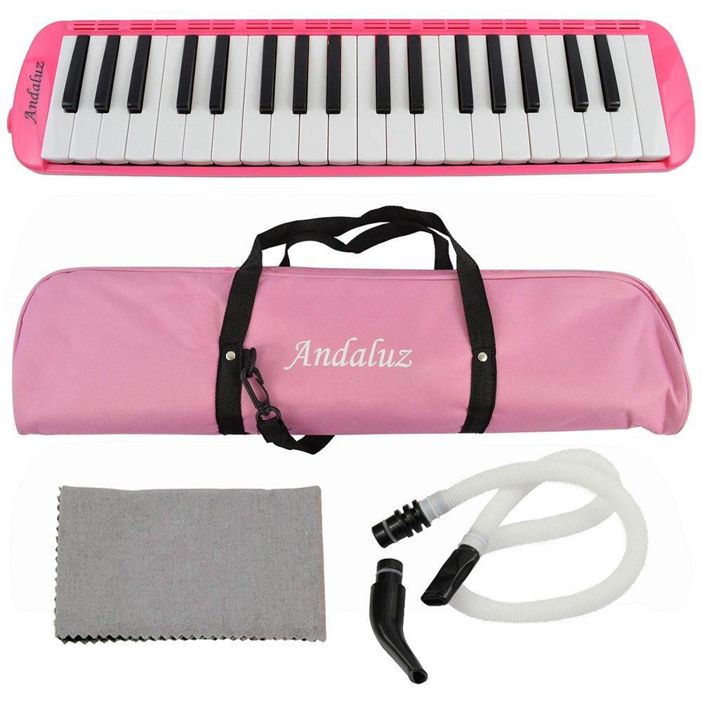 Escaleta Andaluz FT37K Rosa 37 Teclas Piânica com Bag