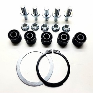 Kit Bucha Coroa + Anel Espaçador + Prisioneiros + Porcas Coroa Cbx200 Strada 17Pçs