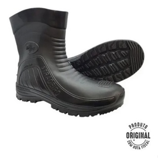 Bota de chuva Motoqueiro Impermeável Pvc Cano Médio. em Oferta na Shopee