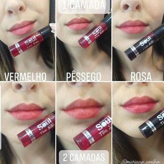 Eudora Soul Tint Batom Lip Tint Efeito Blush e Boca Natural/Lip Tint Mood
