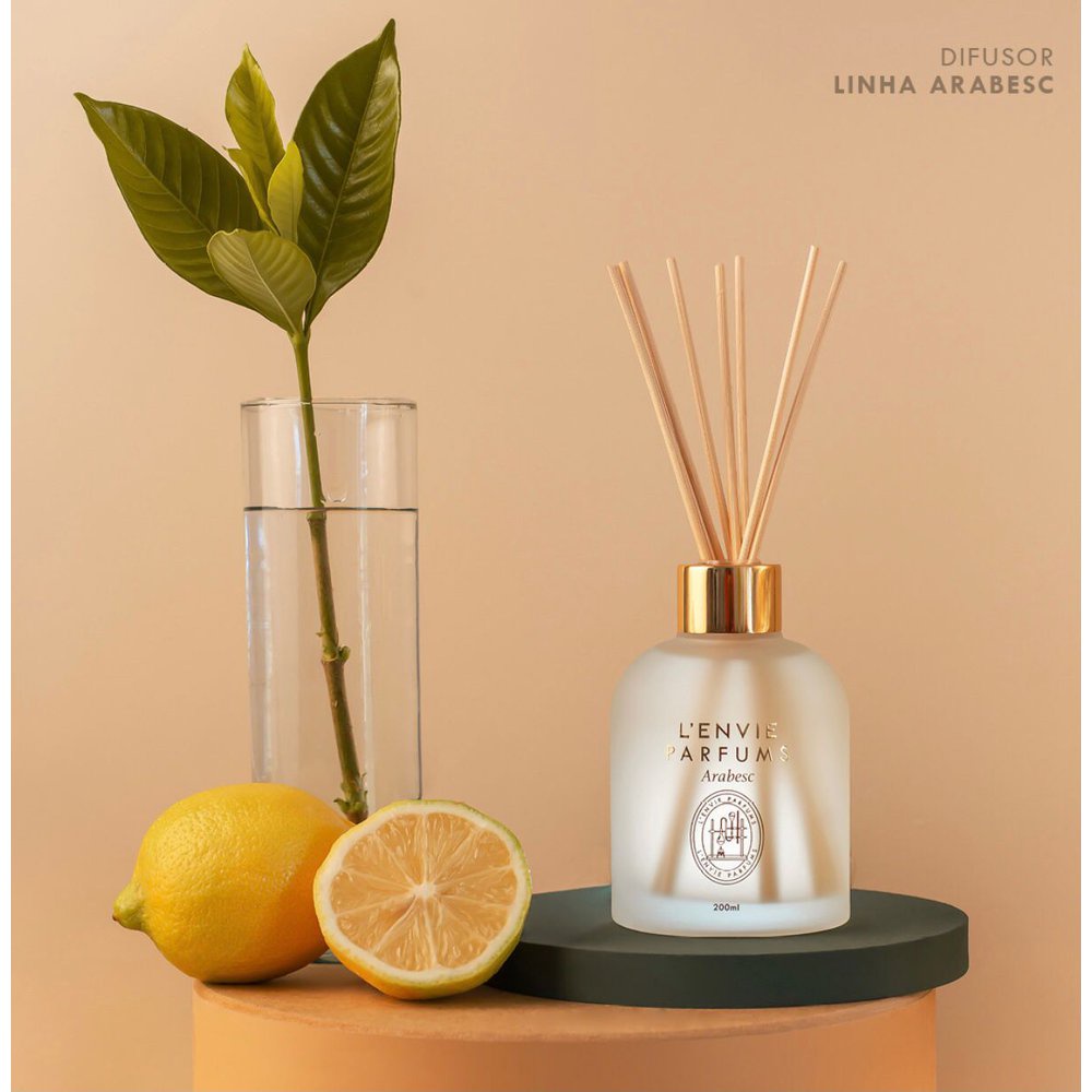 Difusor de Perfume L'Envie Linha Arabesc Citrus Verbena 200ml