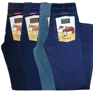 Kit com 4 Calças Jeans Country Masculina Estilo Work Lycra Ref:1127