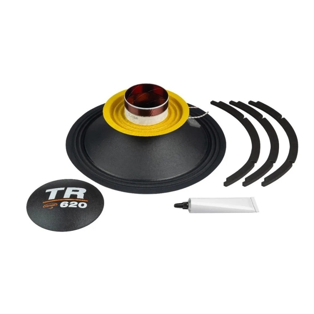 Kit Reparo Alto Falante Woofer Triton TR 620 12 Pol 620W RMS Original