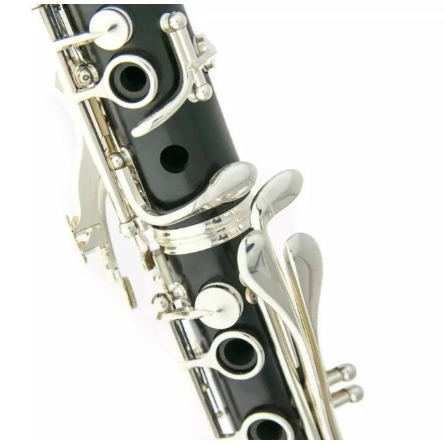 Clarinete Buffet crampon 17 chaves prateadas E-13 sib-mol material corpo ebonite sintetico made in france fabrica na china