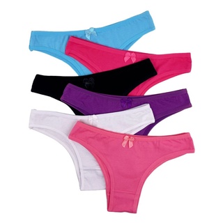 Kit Calcinhas Tanga Cotton Importada Lingerie Feminina Algodão ESCOLHA SEU KIT em Oferta na Shopee
