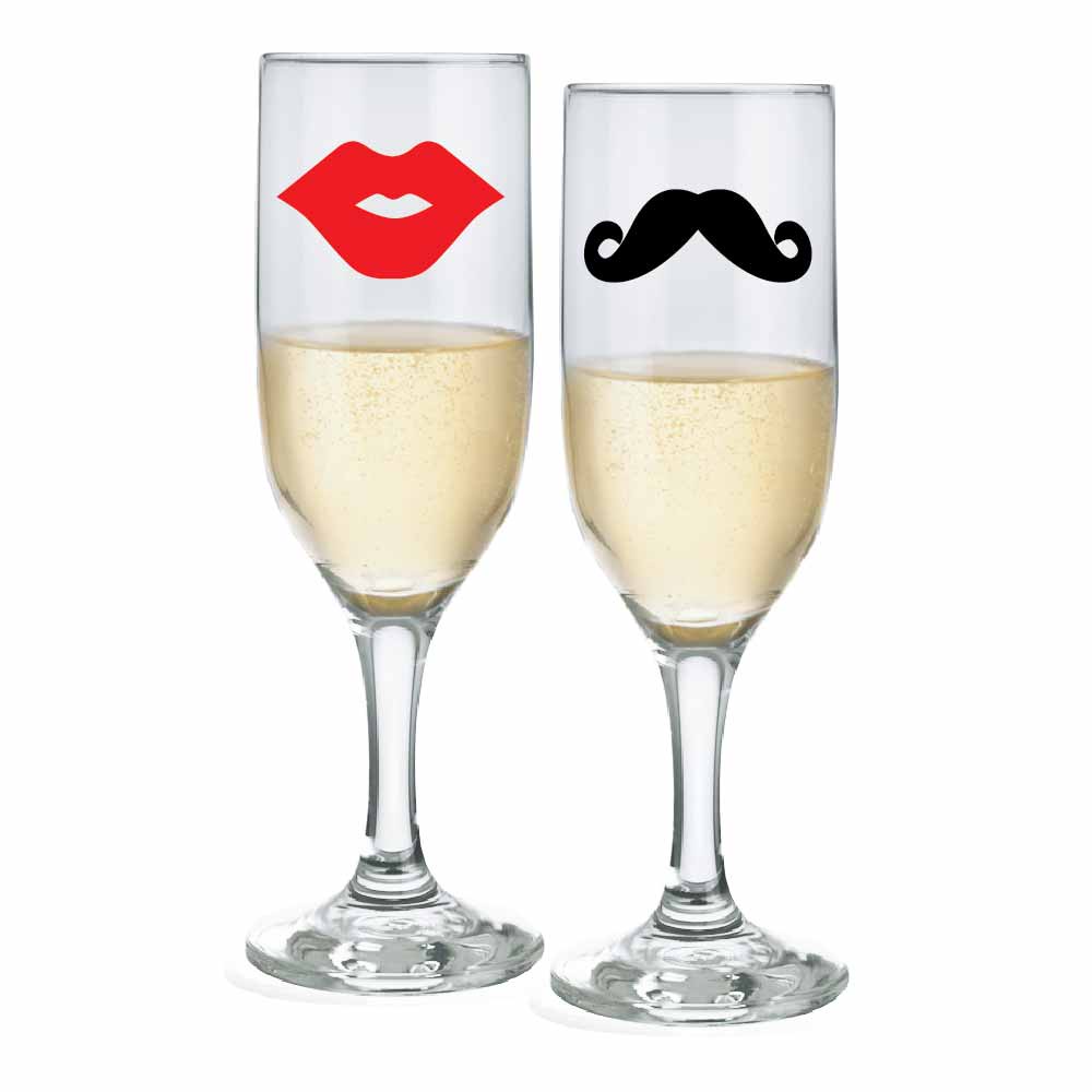 Taça de Champanhe de Vidro Roma Frases 180ml 2pçs PAGUE 1 LEVE 2 em Oferta na Shopee
