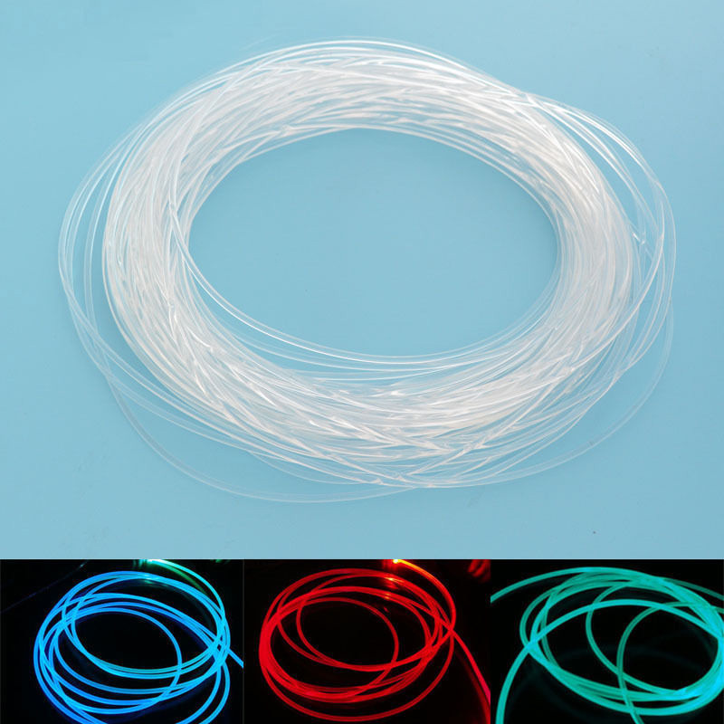Óptica Cabo De Fibra 1.5 / 2 / 3 / 4mm De Diâmetro Para O Carro Luzes Led Brilhante Luz Colorida Acessórios Controlador
