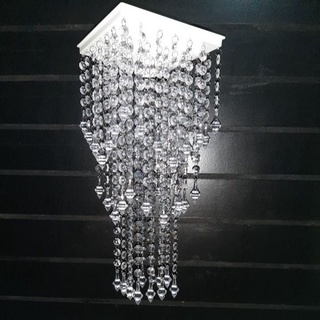 listre cristal acrílico 47 cm sala quarto lojas closet recepções varandas corredores salão suítes espaços eventos