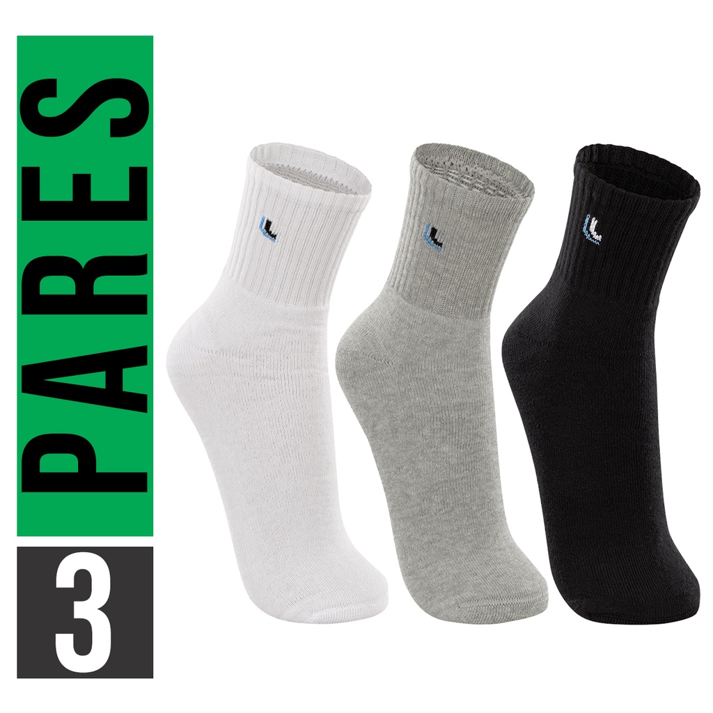 Kit com 3 Pares de Meias Masculinas Cano MEDIO Sport Lupo
