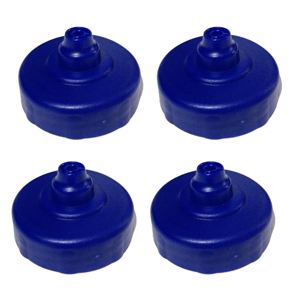 Kit 4 Tampa para Squeeze Automático 1lt Rythmoon Azul Royal