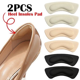 2Pcs Set 4D Autocolante Esponja Macia Para Os Pés Patch Half Insole/Non slip Protect Back Heel Liner Massage Pads/Foot Care Cushion Sticker/Alívio Da Dor Inserts Anti-Wear High heels Insoles/Insertos Antiderrapantes Calcanhar Adesivo Protetor De Espaço Co