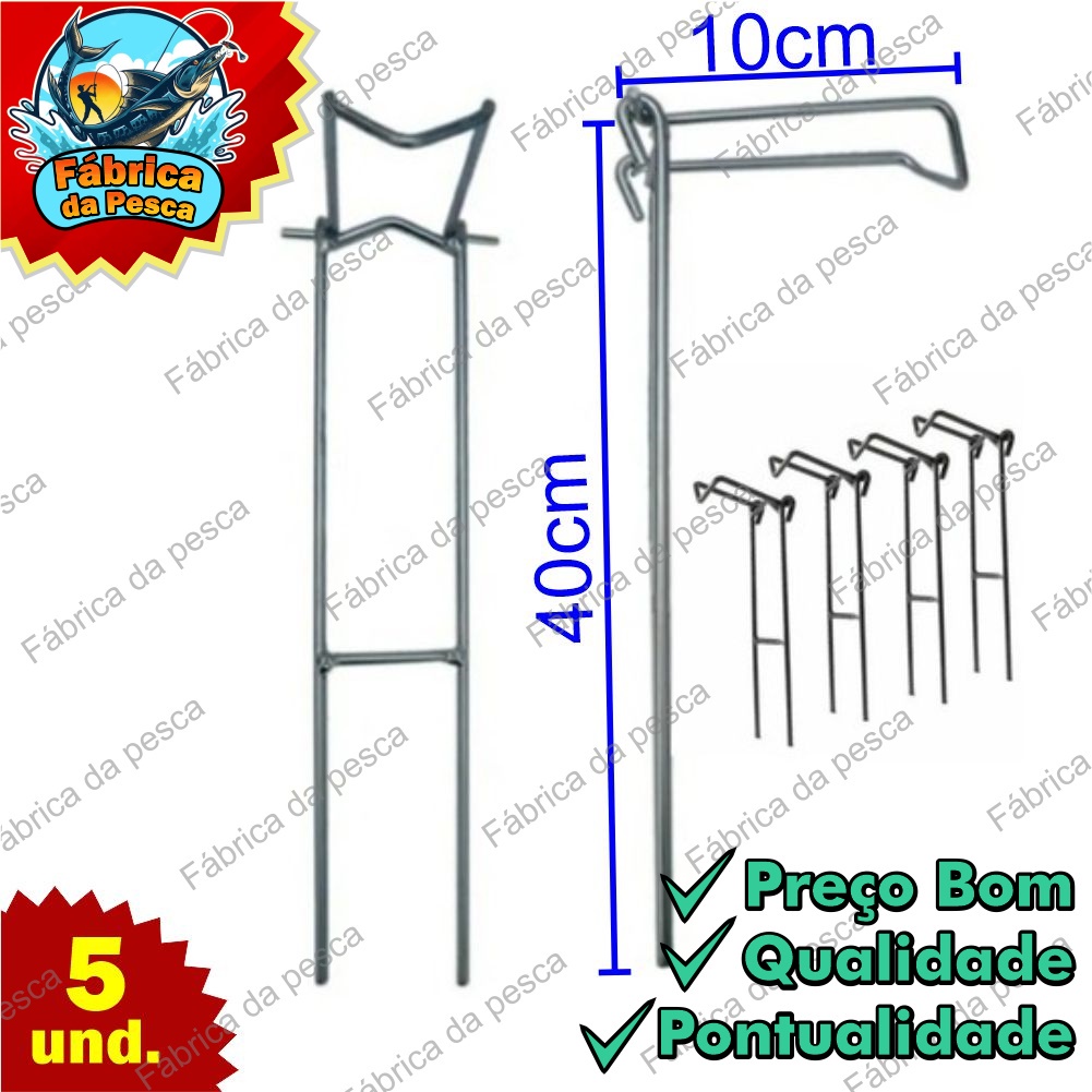 Suporte para pesca 3 posição  5 unidades vara de mão, molinete e carretilha M.