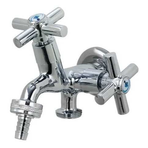 Torneira Maquina De Lavar Roupa E Tanque Dupla Saída Parede Pronta Entrega em Oferta na Shopee