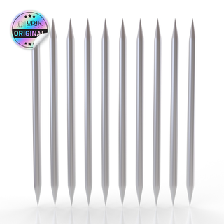 Kit Palito Ponta Dupla Aço Inox Para Unhas Bella Inox