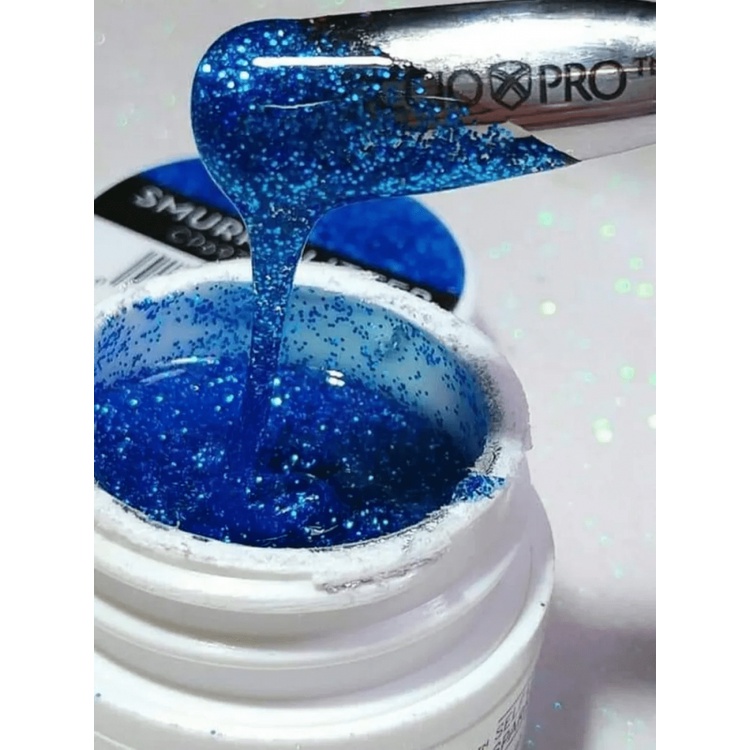 Cuccio Gel Sparkle com Glitter Led/Uv  7g - Smurf Glitter - Últimas Unidades !!