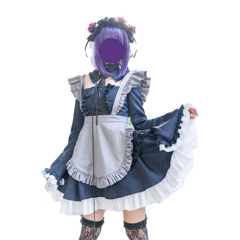 Generic Anime My Dress Up Darling Costume Cosplay Marin Kitagawa Kuroe Shizuku Lolita Maid Dress Outfits Abito Uniforme di Carnevale di Halloween 