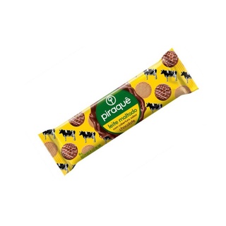 Biscoito Piraque Leite Maltado Cobertura Chocolate 80g